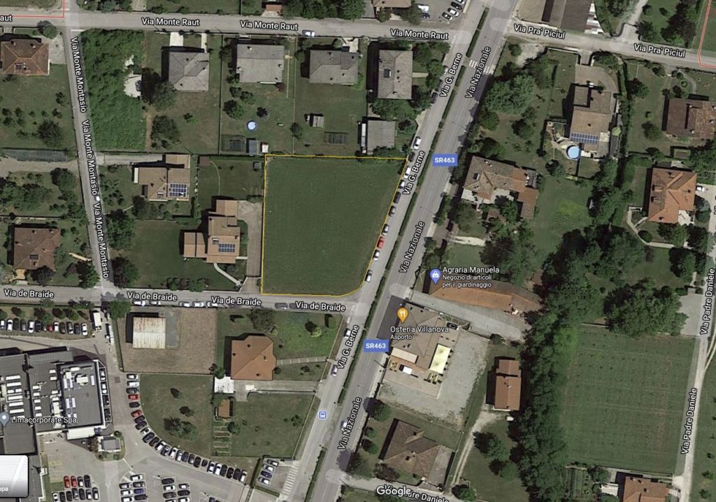 Terreno edificabile di 2200mq Villanova di San Daniele – Rif: T641